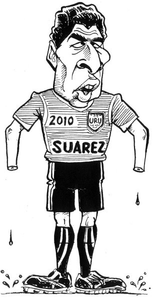Ở vòng World Cup 2010, Suarez là một trong những tiền đạo thi đấu thành công nhất.